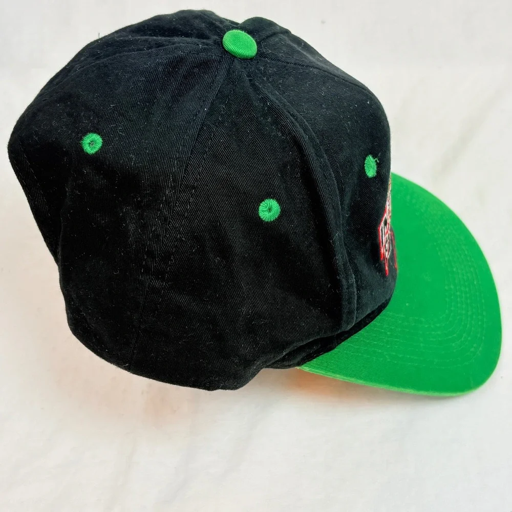 Interstate Batteries Racing Snapback Hat Black Green Kyle Bush Racing #18 Cap
